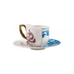 Eufemia - tazza da caffè con piattino in porcellana - Hybrid - Seletti