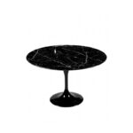 Eero Saarinen - Tavolo Tulip, tondo, con piano in marmo Marquinia - diam. cm 80, cm 107, cm 120, cm 137 - Riedizione