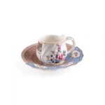 Djenne - tazza da caffè con piattino in porcellana - Hybrid - Seletti