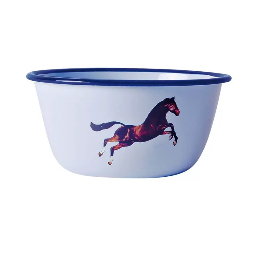 SELETTI - TOILETPAPER "HORSE" ciotola in metallo smaltato