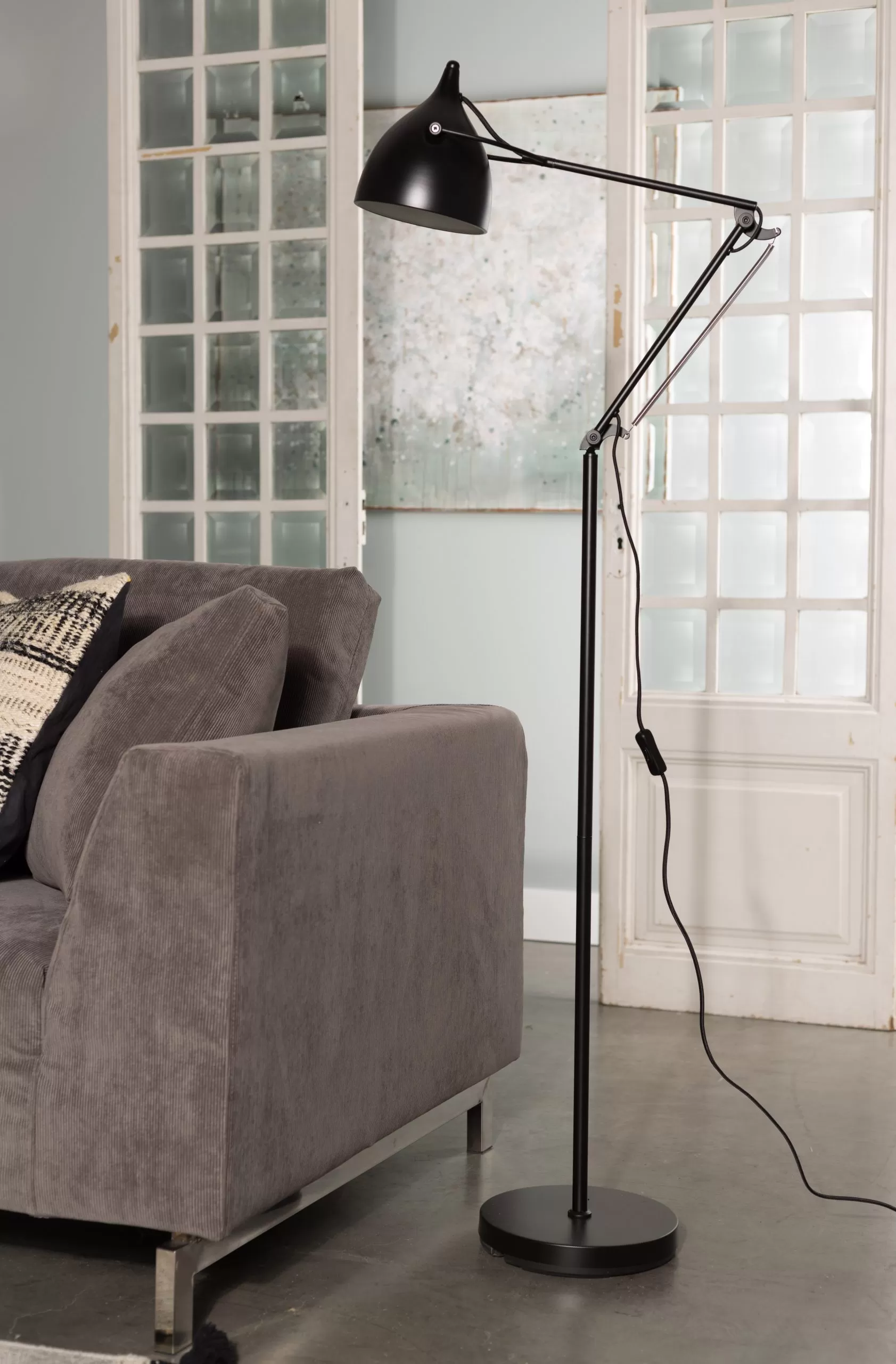 Reader Floor Lamp Black - Zuiver