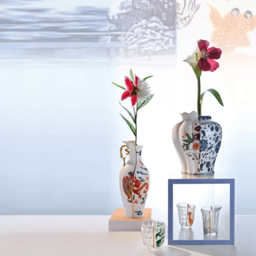 Melania - vaso in porcellana - Hybrid - Seletti - immagine 5
