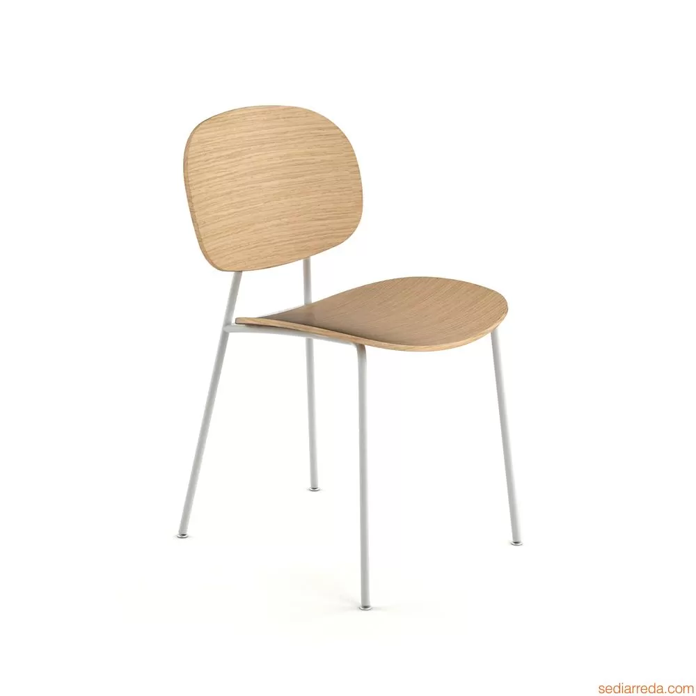 Tondina in rovere naturale (2pz) - Sedia - Infiniti - immagine 2