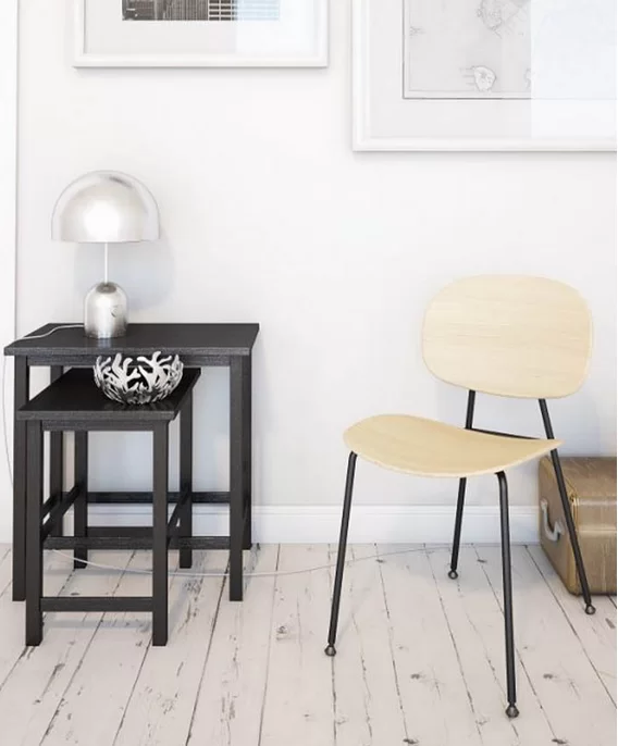 Tondina in rovere naturale (2pz) - Sedia - Infiniti