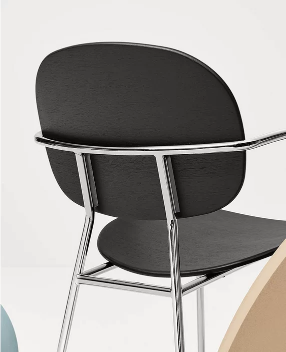 Tondina in rovere tinto (2pz) - Sedia - Infiniti - immagine 4