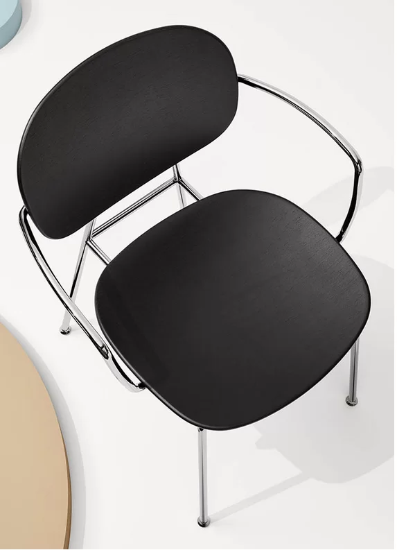 Tondina in rovere tinto (2pz) - Sedia - Infiniti - immagine 5