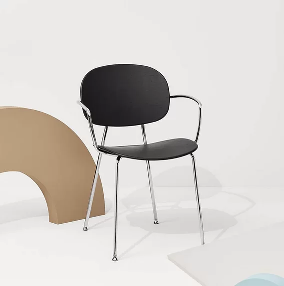 Tondina in rovere tinto (2pz) - Sedia - Infiniti - immagine 3