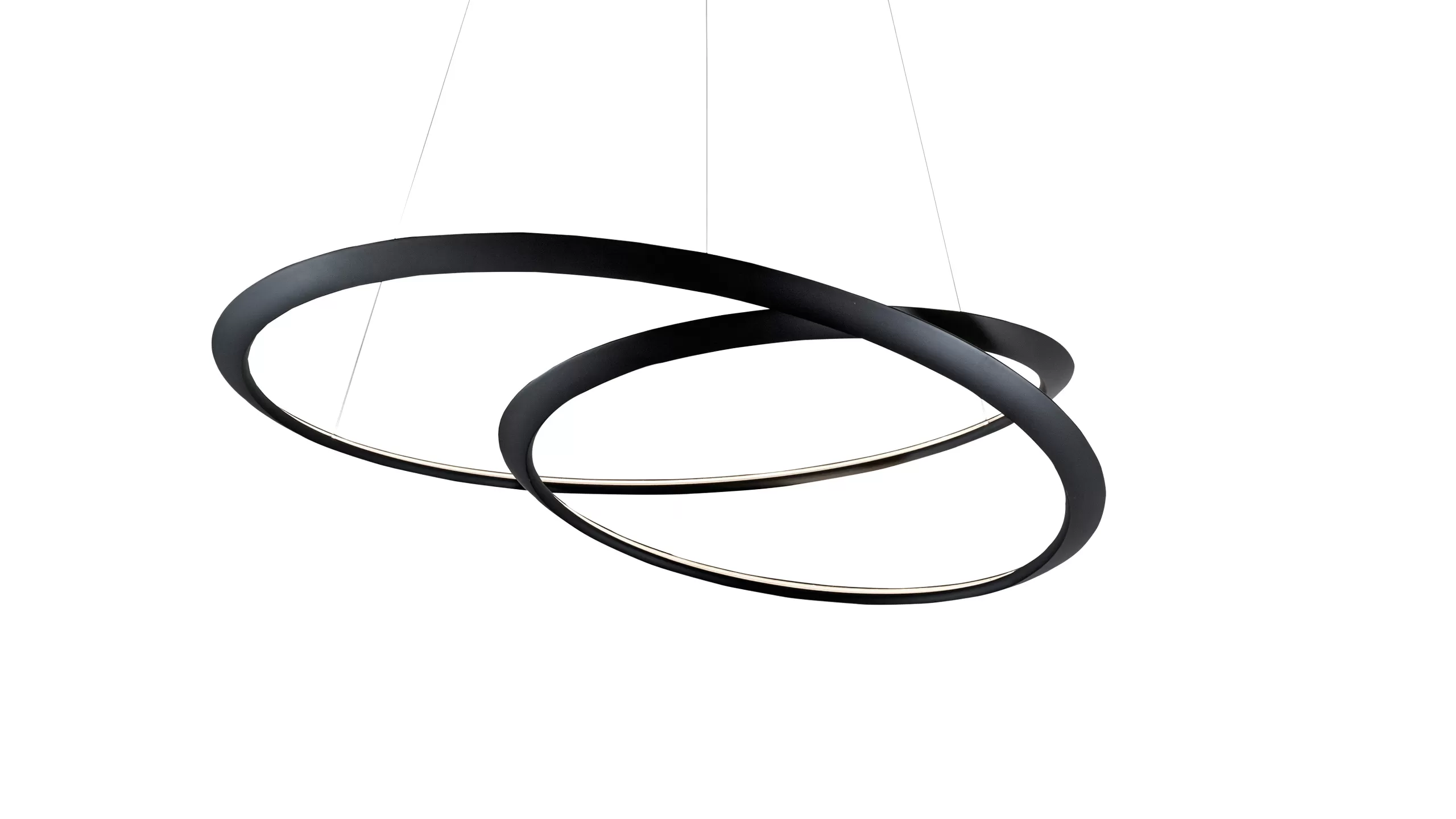Disegnata da Arihiro Miyake, sulla base del principio geometrico del nastro di Moebius, Kepler coniuga eleganza e modernità, per un'illuminazione diffusa e confortevole.