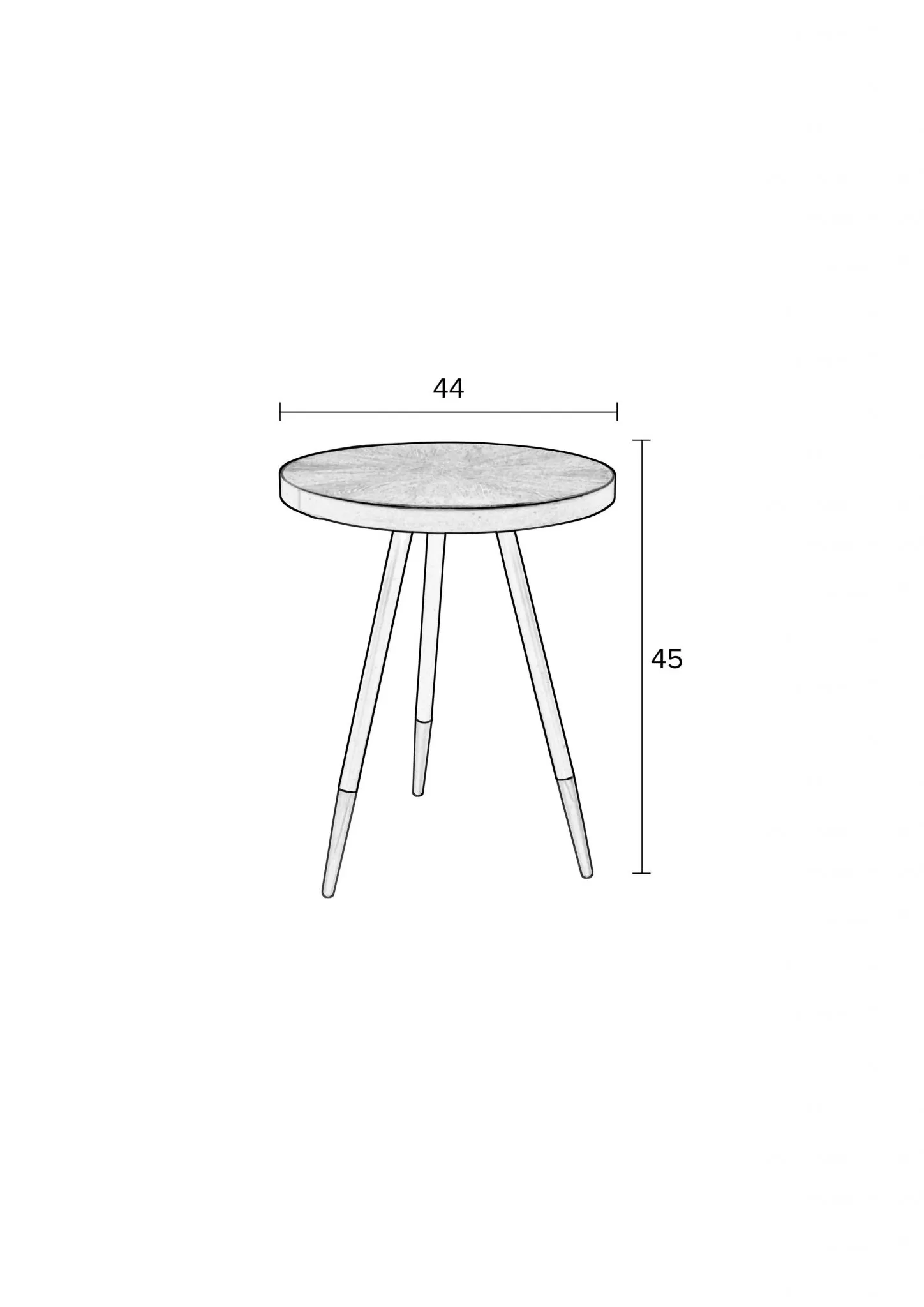 Denise - Side Table - White Label Living - immagine 6