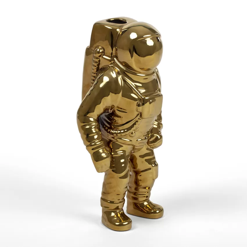 Cosmic Diner Lunar Starman Vase Gold